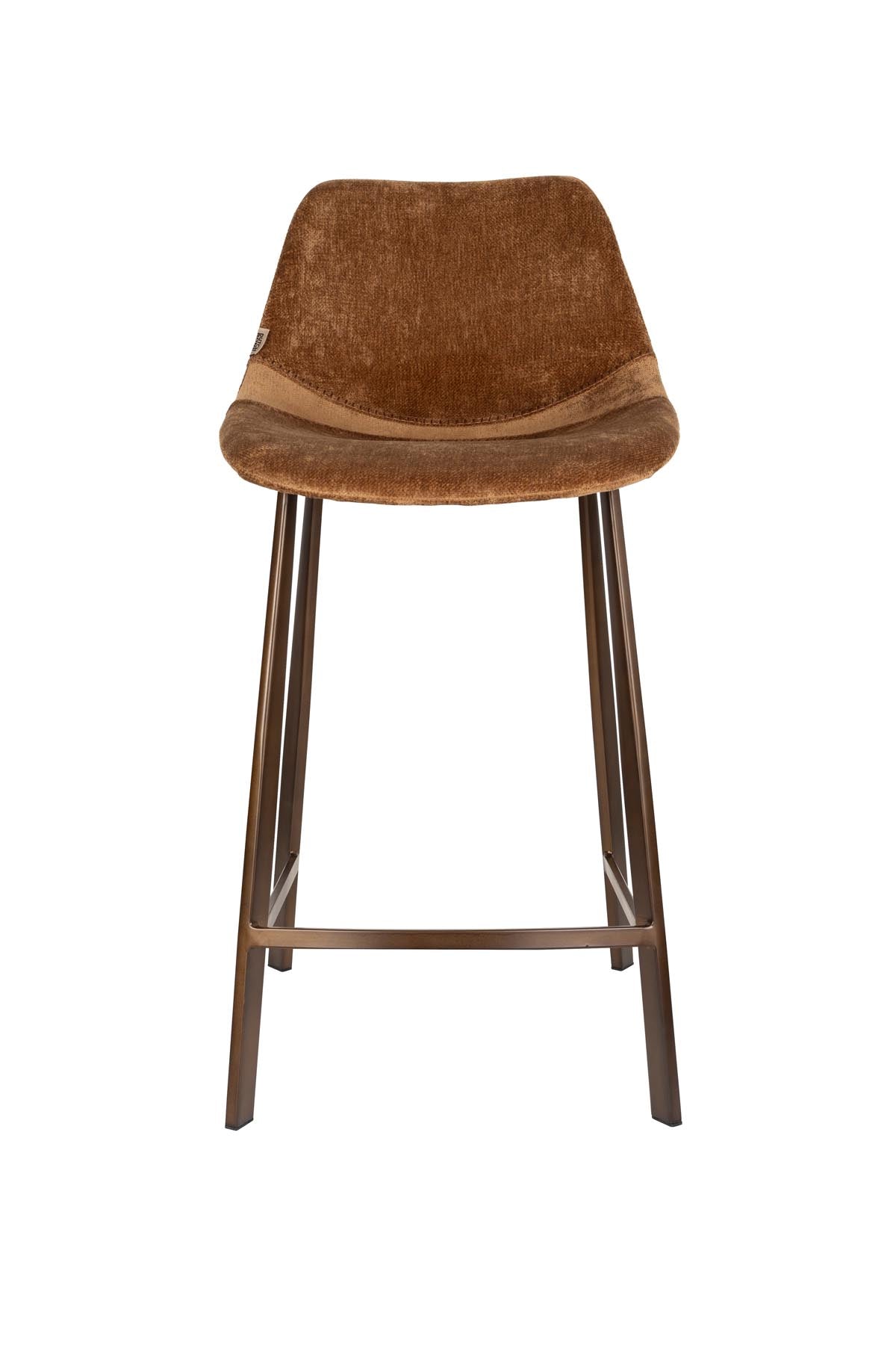 Barhocker Franky in Cognac präsentiert im Onlineshop von KAQTU Design AG. Barstuhl ist von Dutchbone