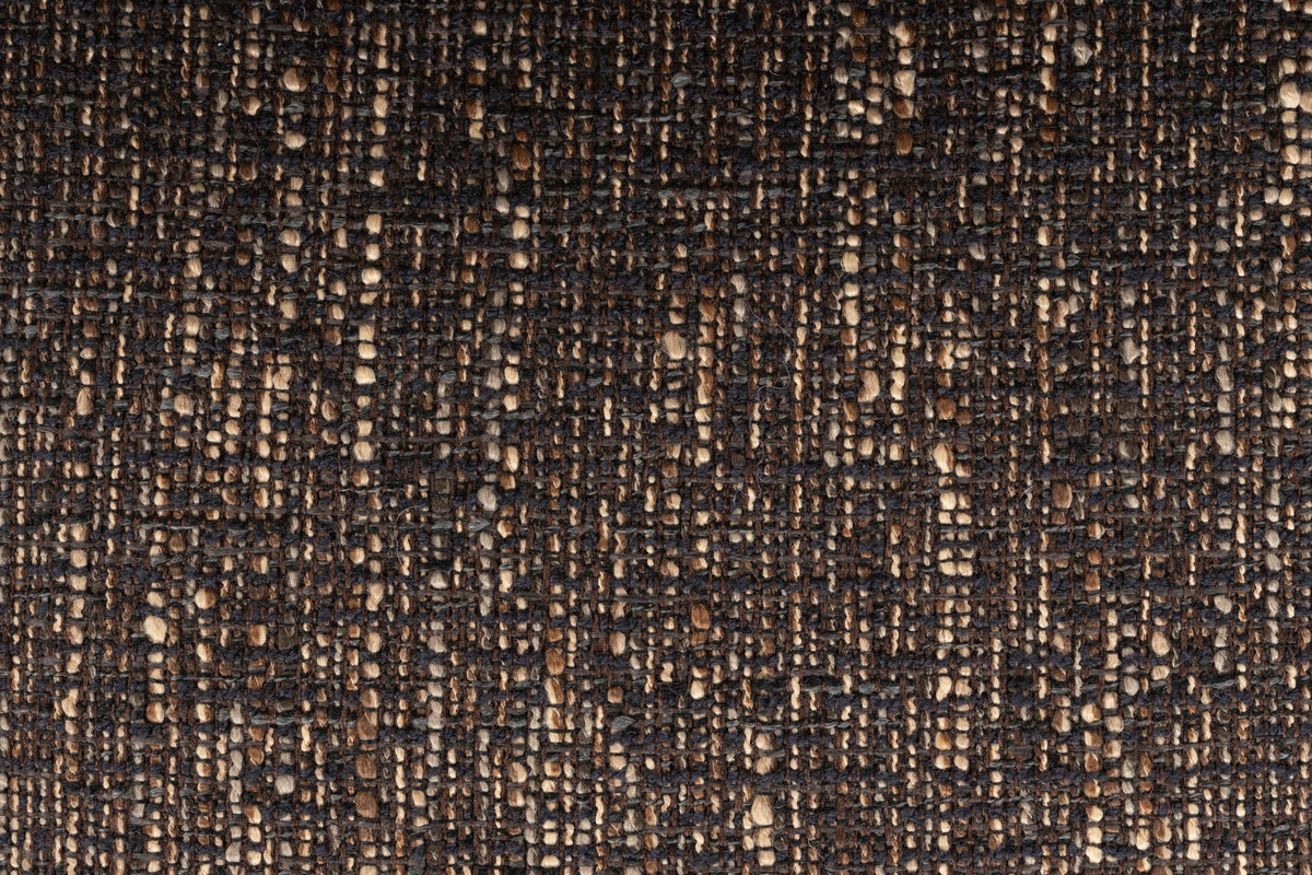 Gepolsterter Barstuhl mit Armlehne in Dunkelbraun, Sitzfläche aus Eukalyptusholz und Polyester, drehbares Gestell aus Stahl.