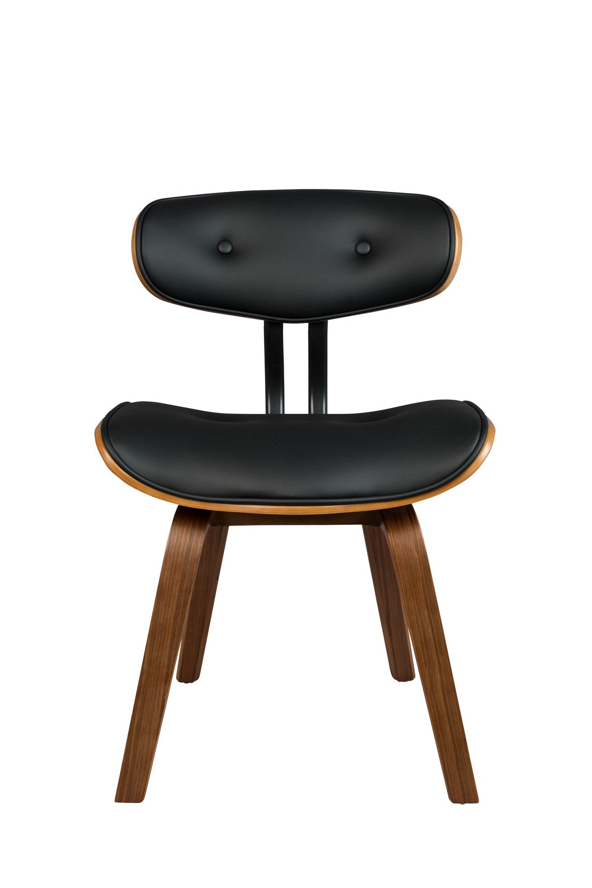 Stuhl Blackwood in Schwarz/Walnuss präsentiert im Onlineshop von KAQTU Design AG. Stuhl ist von Dutchbone