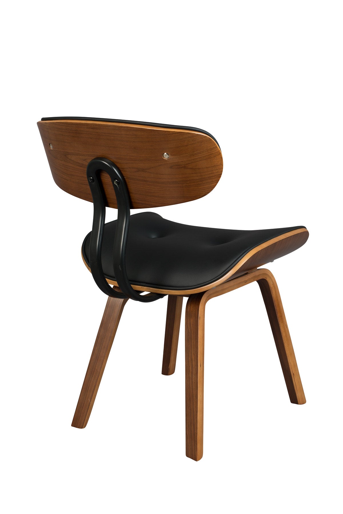 Stuhl Blackwood in Schwarz/Walnuss präsentiert im Onlineshop von KAQTU Design AG. Stuhl ist von Dutchbone
