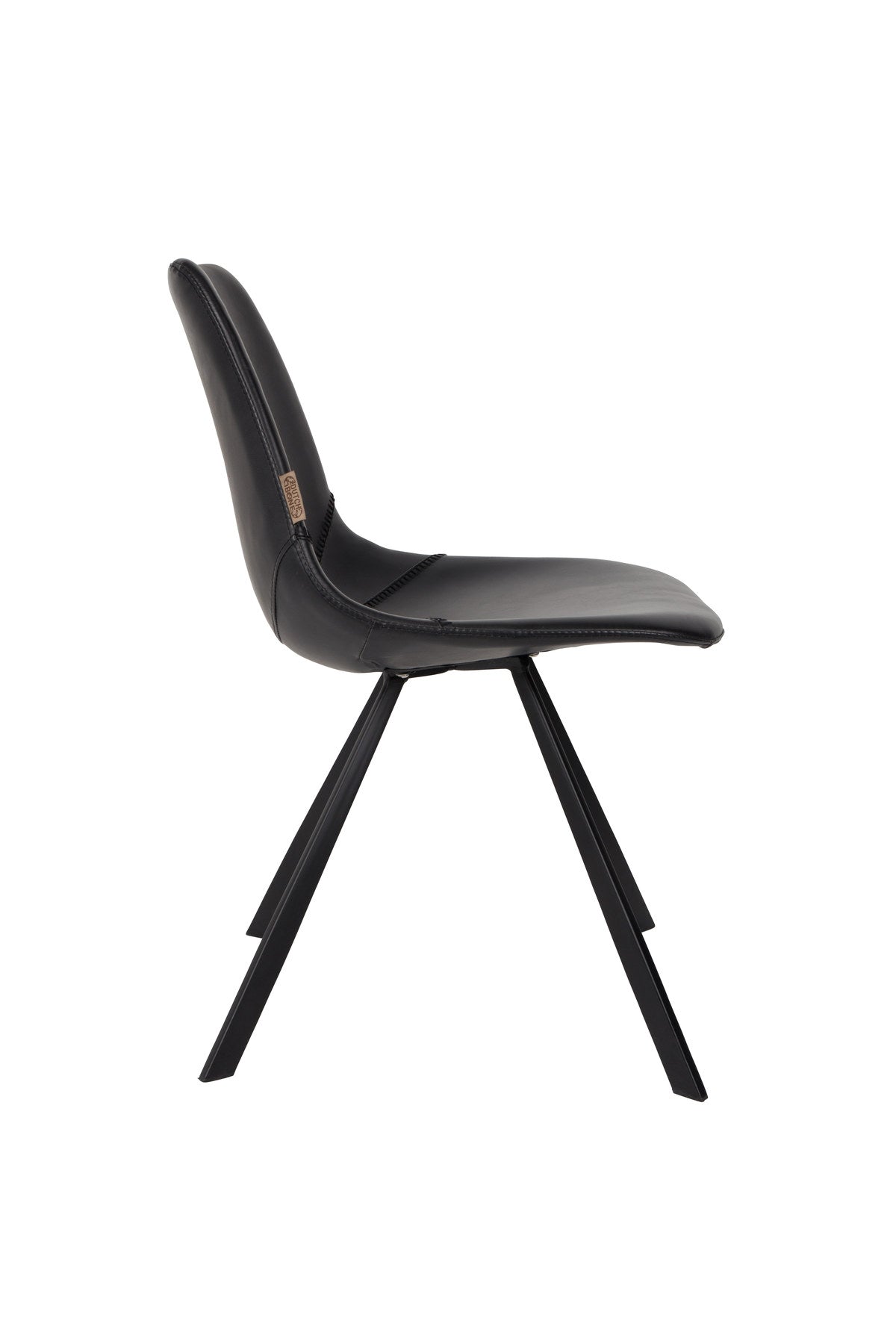 Stuhl Franky in Schwarz / Kunstleder präsentiert im Onlineshop von KAQTU Design AG. Stuhl ist von Dutchbone