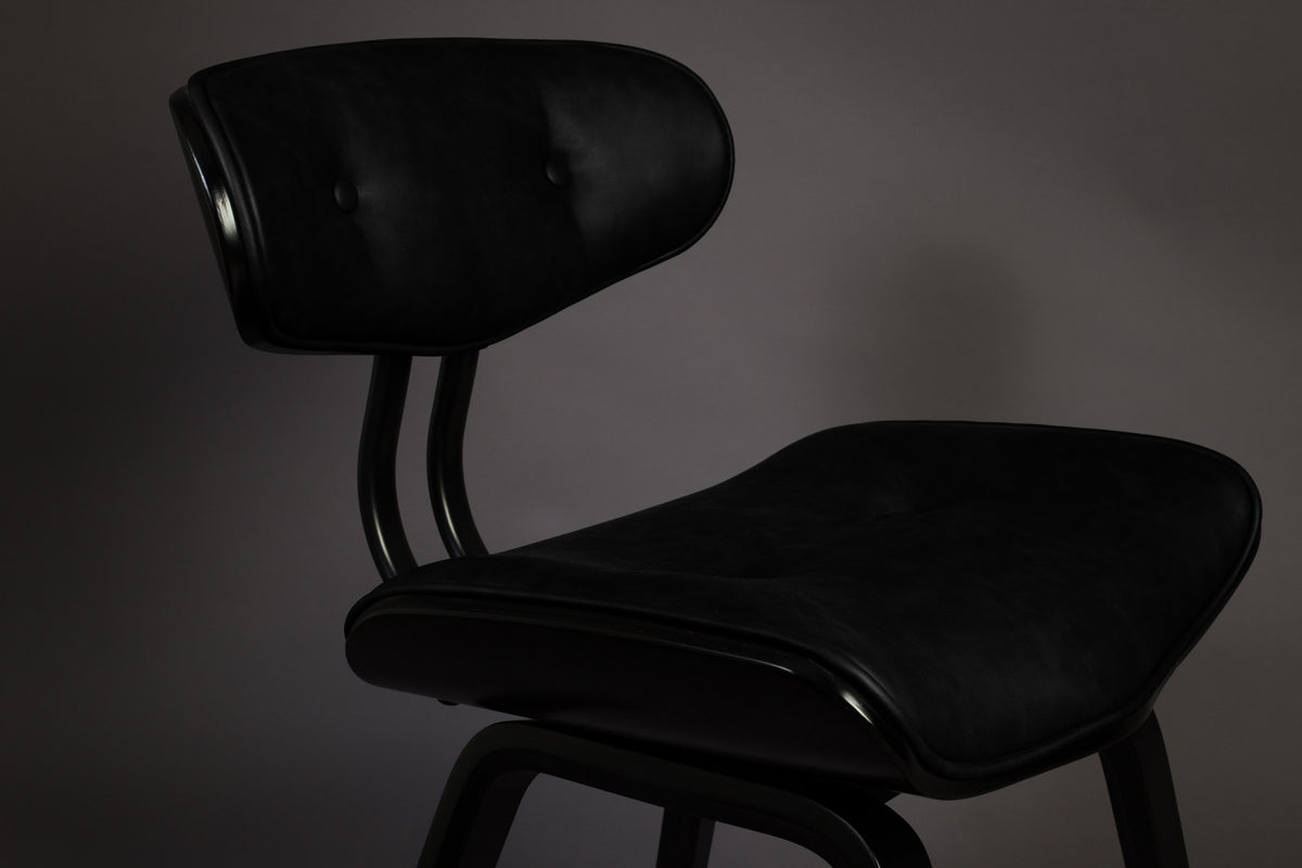Stuhl Blackwood in Schwarz präsentiert im Onlineshop von KAQTU Design AG. Stuhl ist von Dutchbone
