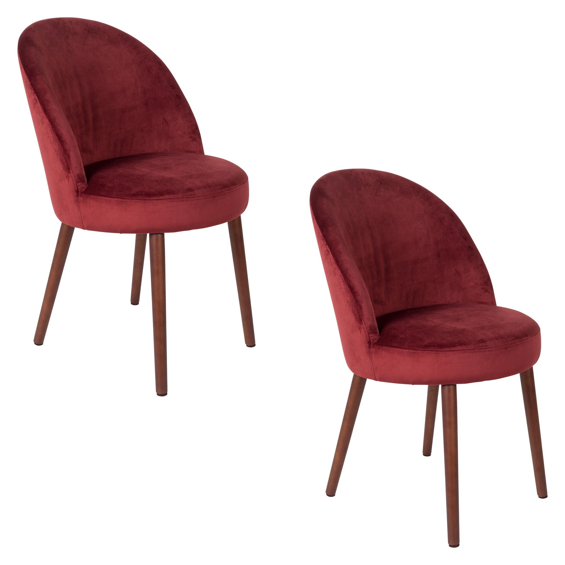 Stuhl Barbara in Rot präsentiert im Onlineshop von KAQTU Design AG. Stuhl ist von Dutchbone