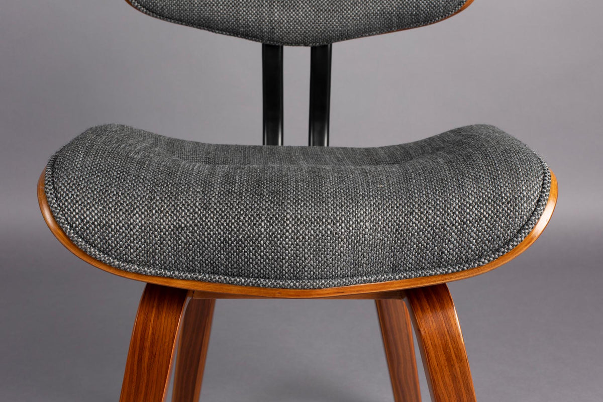Stuhl Blackwood Grey in Schwarz präsentiert im Onlineshop von KAQTU Design AG. Schalenstuhl ist von Dutchbone