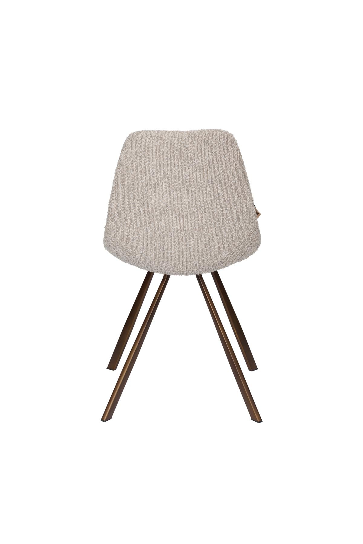Franky Stuhl Bouclé in Schwarz präsentiert im Onlineshop von KAQTU Design AG. Stuhl ist von Dutchbone