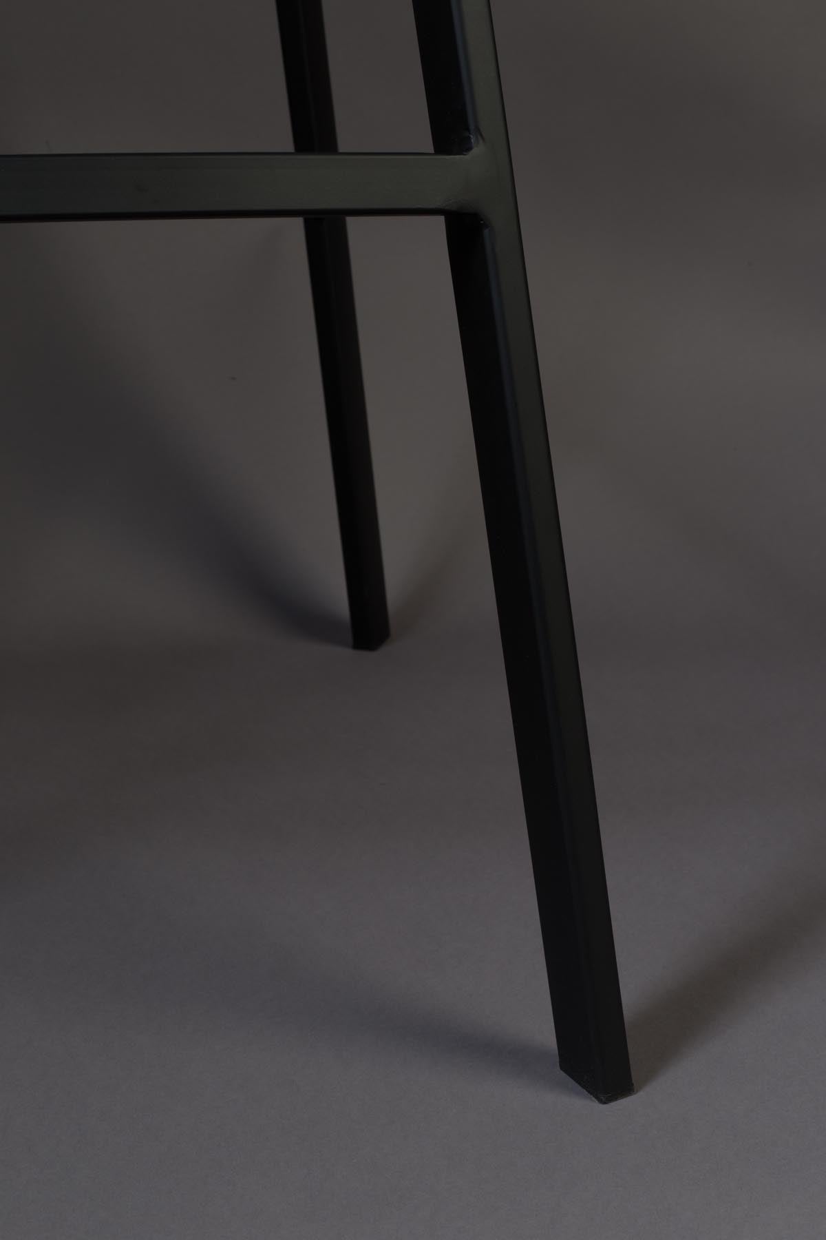 Barstuhl Franky Velvet in Grau präsentiert im Onlineshop von KAQTU Design AG. Barstuhl ist von Dutchbone