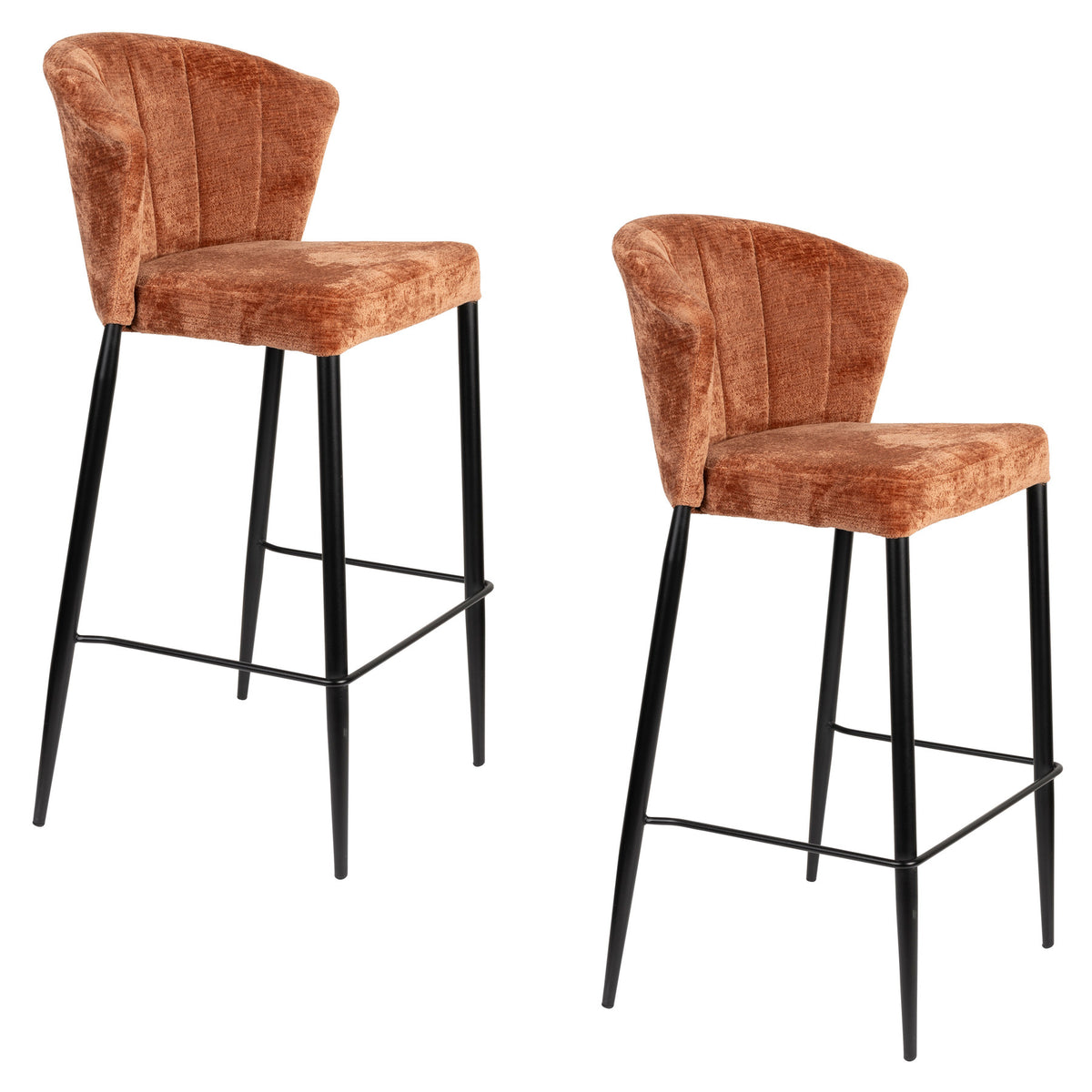 Barhocker Georgia Terra in Rot präsentiert im Onlineshop von KAQTU Design AG. Barstuhl ist von Dutchbone
