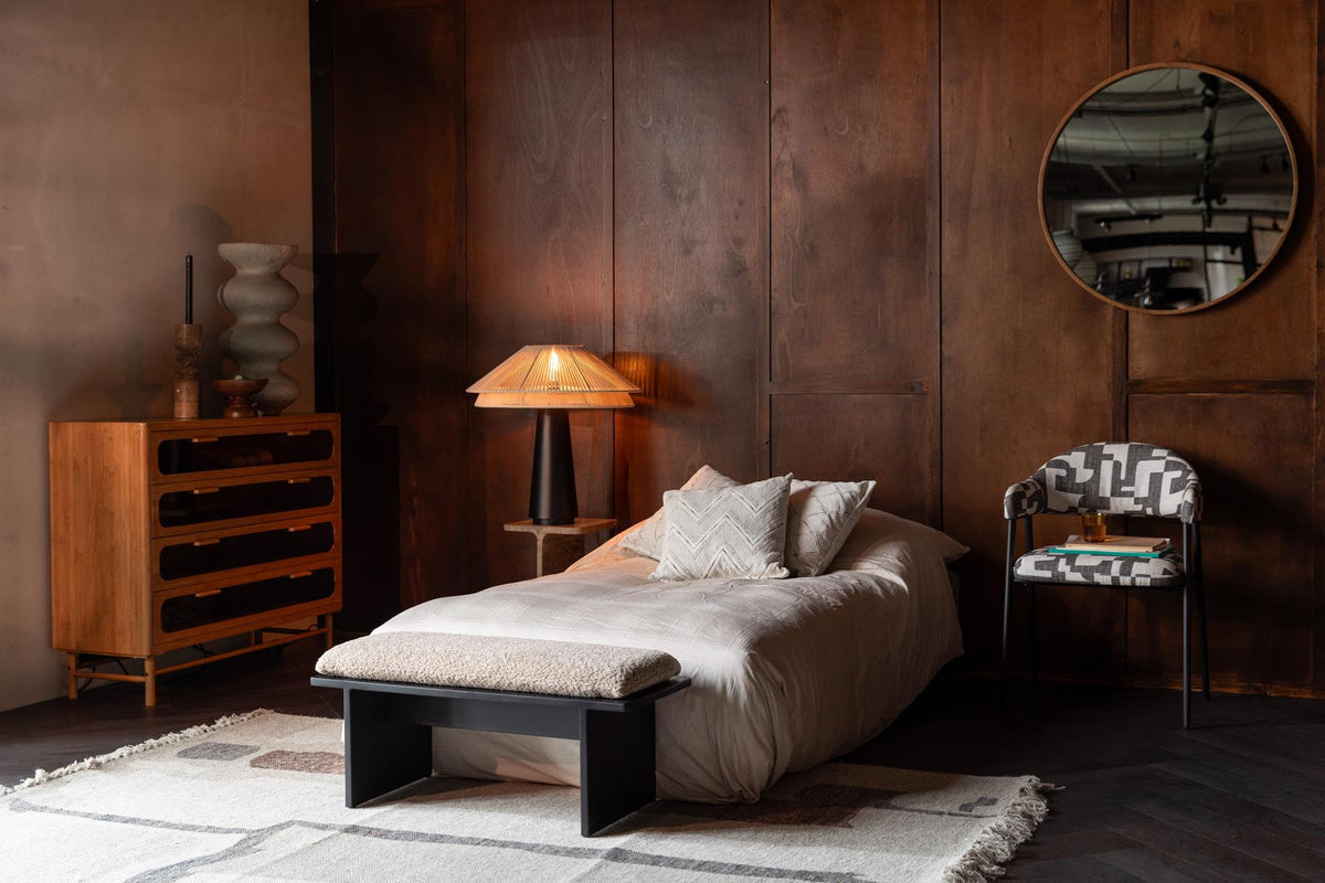 Bank Shiho in Braun präsentiert im Onlineshop von KAQTU Design AG. Sitzbank ist von Dutchbone
