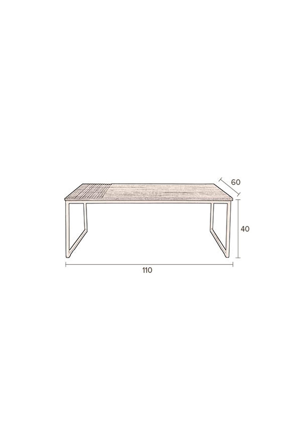 Beistelltisch Randi in Braun präsentiert im Onlineshop von KAQTU Design AG. Couchtisch ist von Dutchbone