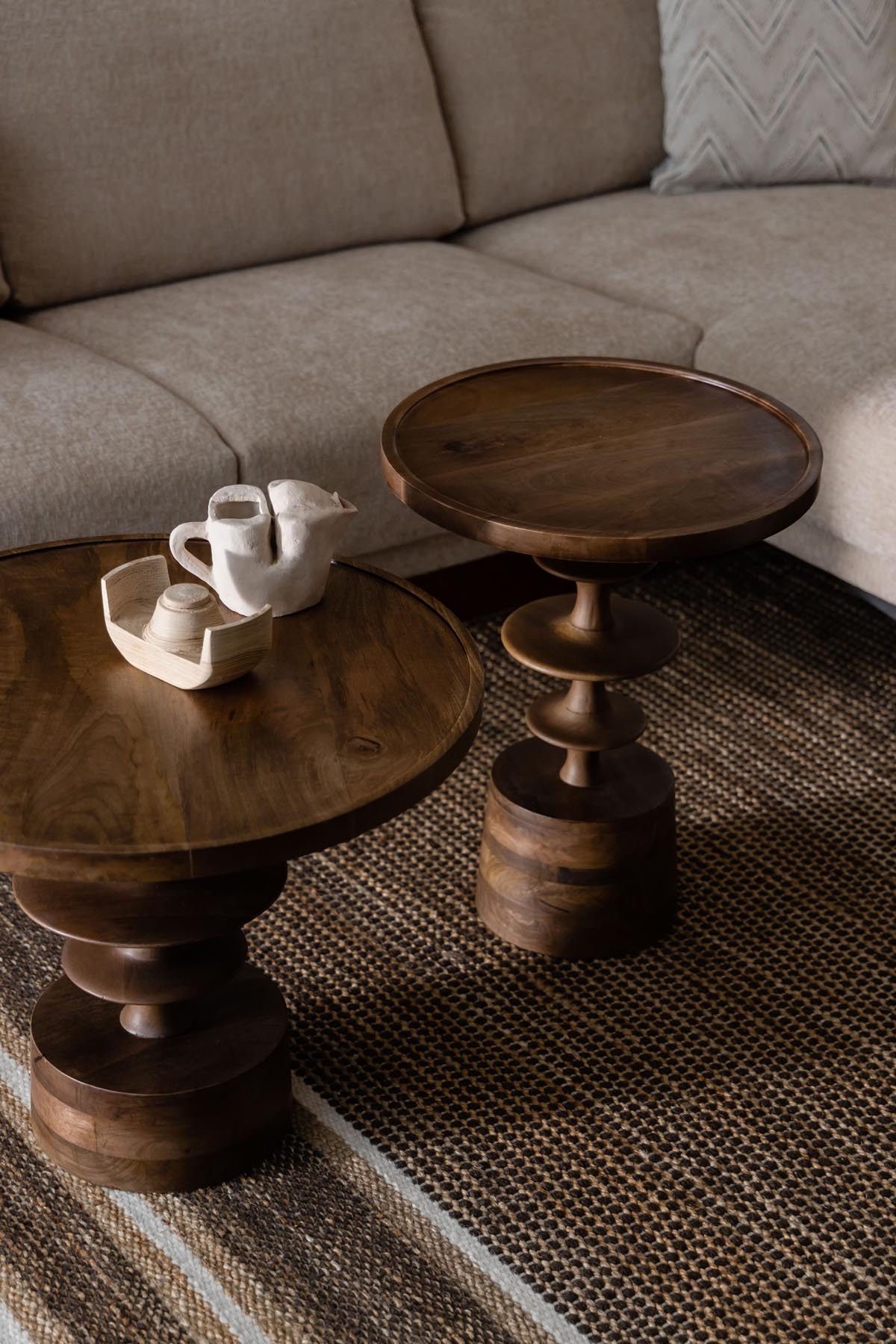 Beistelltisch Cath in Walnuss präsentiert im Onlineshop von KAQTU Design AG. Beistelltisch ist von Dutchbone
