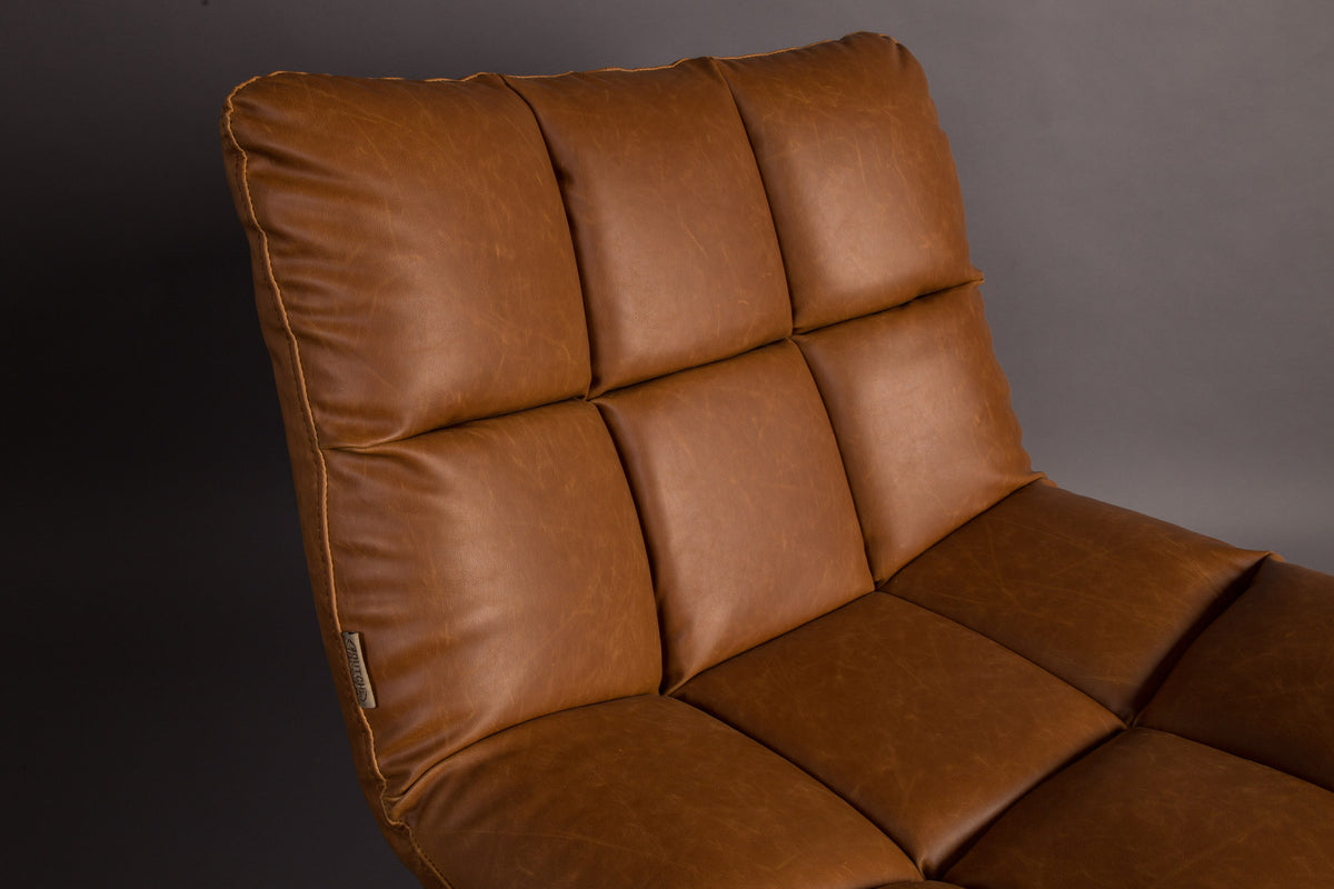 Loungesessel Bar in Braun präsentiert im Onlineshop von KAQTU Design AG. Sessel ist von Dutchbone
