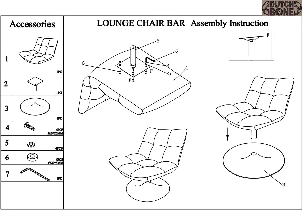 Loungesessel Bar Velvet in Altrosa präsentiert im Onlineshop von KAQTU Design AG. Sessel ist von Dutchbone
