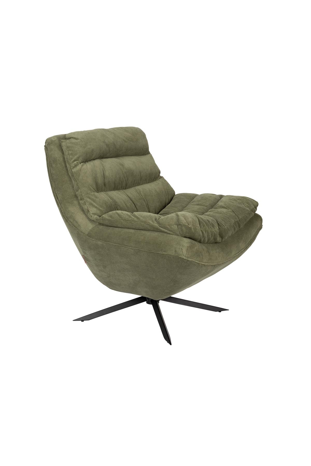 Lounge Chair Vince Green in Grün präsentiert im Onlineshop von KAQTU Design AG. Sessel ist von Dutchbone