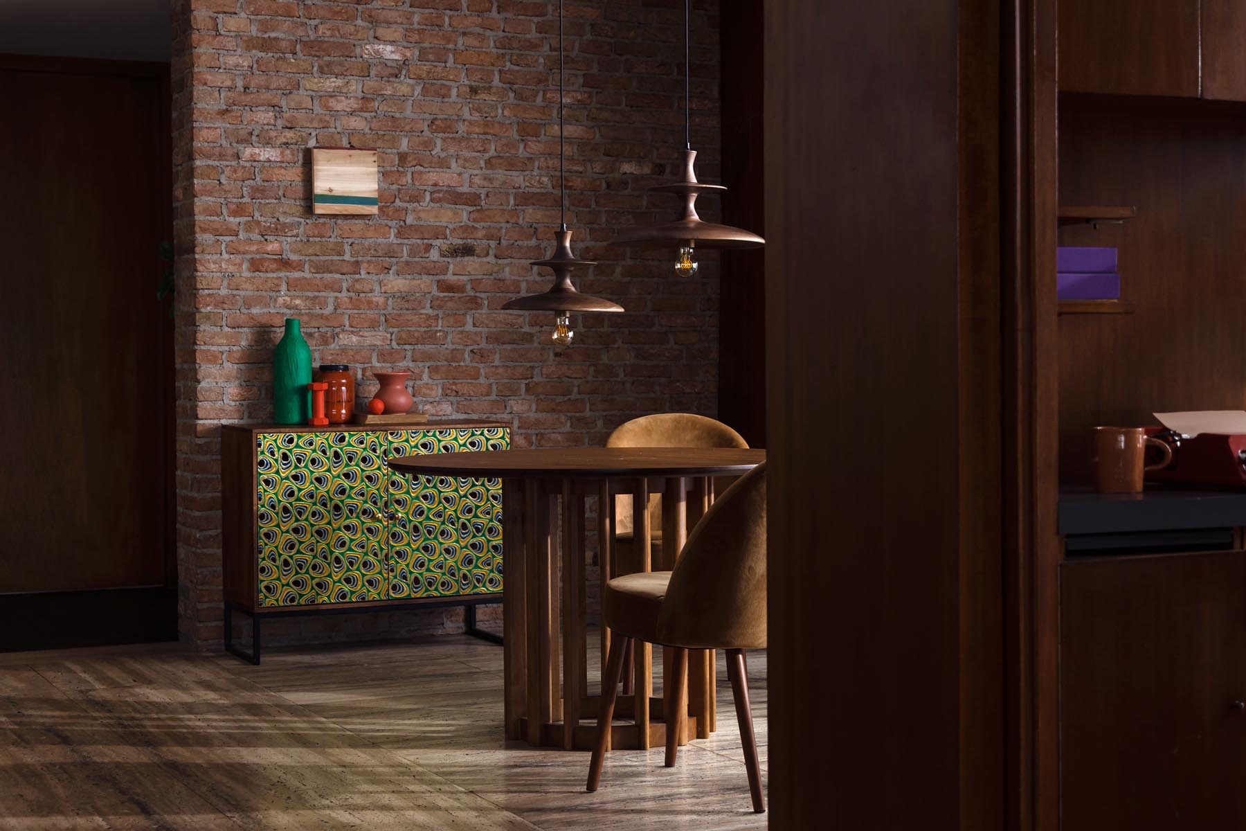 Kabinet Meena in Mehrfarbig präsentiert im Onlineshop von KAQTU Design AG. Cabinet ist von Dutchbone