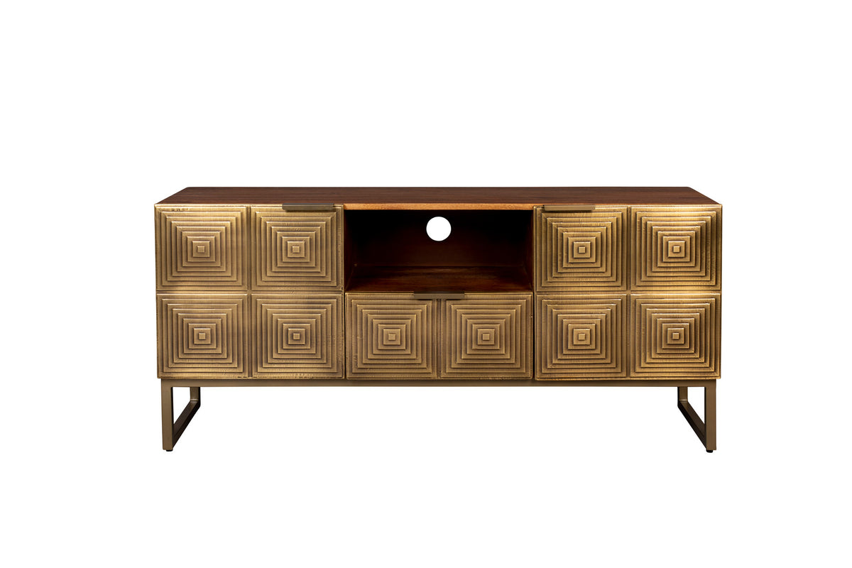 Sideboard Volan in Gold präsentiert im Onlineshop von KAQTU Design AG. Sideboard ist von Dutchbone