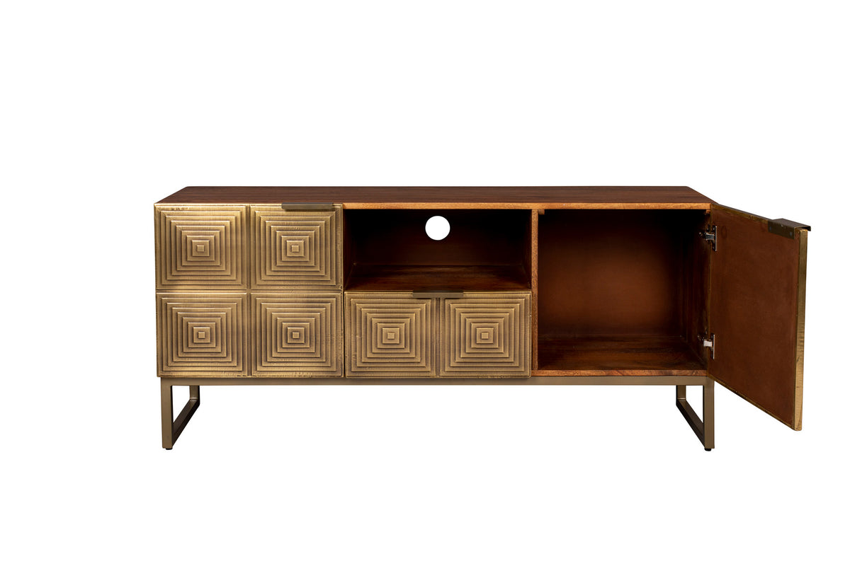 Sideboard Volan in Gold präsentiert im Onlineshop von KAQTU Design AG. Sideboard ist von Dutchbone