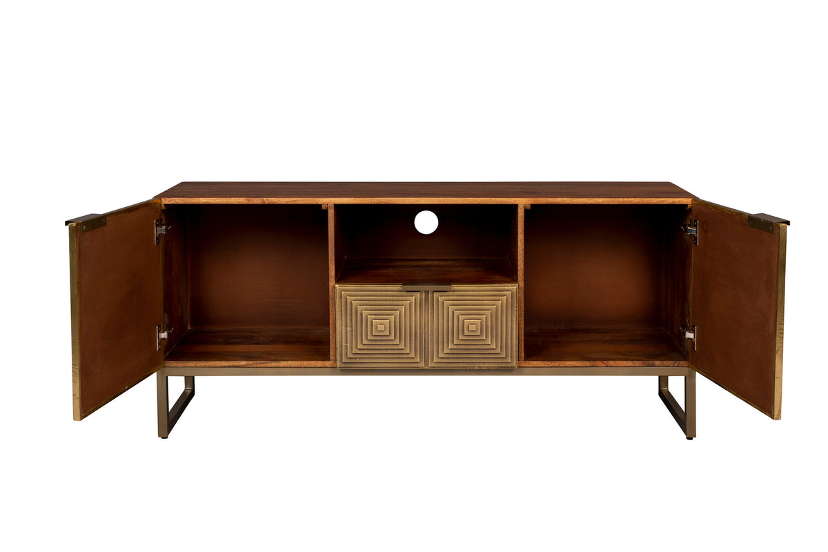 Sideboard Volan in Gold präsentiert im Onlineshop von KAQTU Design AG. Sideboard ist von Dutchbone