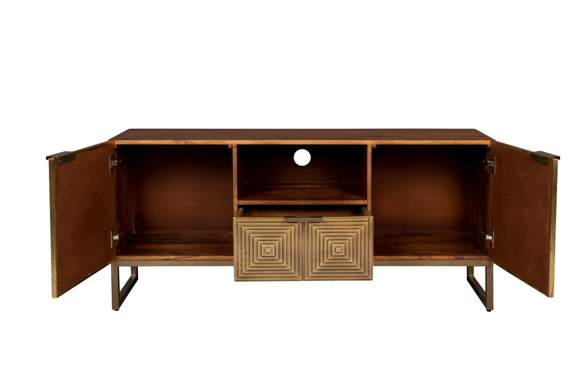 Sideboard Volan in Gold präsentiert im Onlineshop von KAQTU Design AG. Sideboard ist von Dutchbone