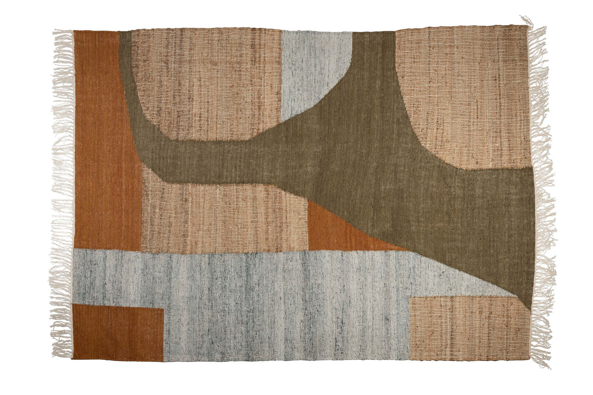 Teppich Pavilion in Grünbraun präsentiert im Onlineshop von KAQTU Design AG. Teppich ist von Dutchbone