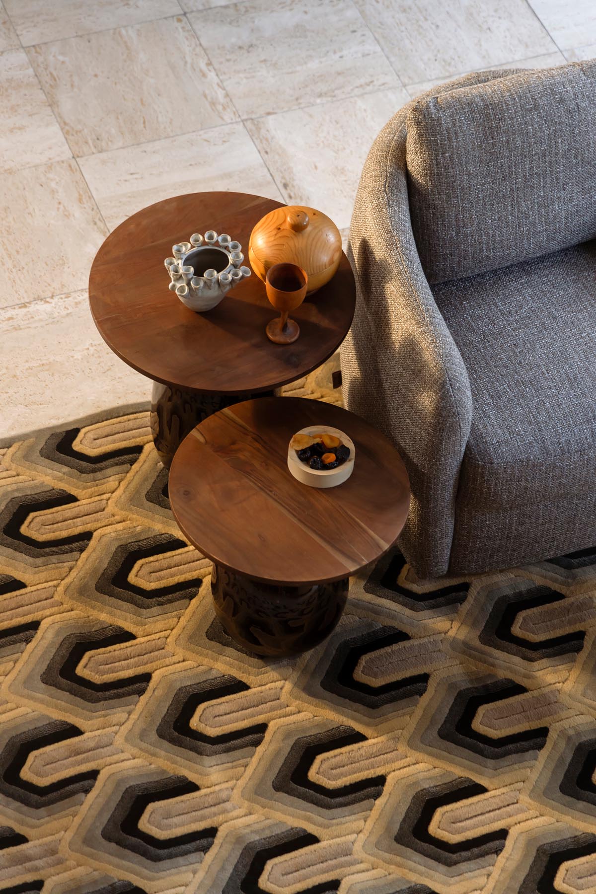 Teppich Lockhart 160x230 in Grün präsentiert im Onlineshop von KAQTU Design AG. Teppich ist von Dutchbone