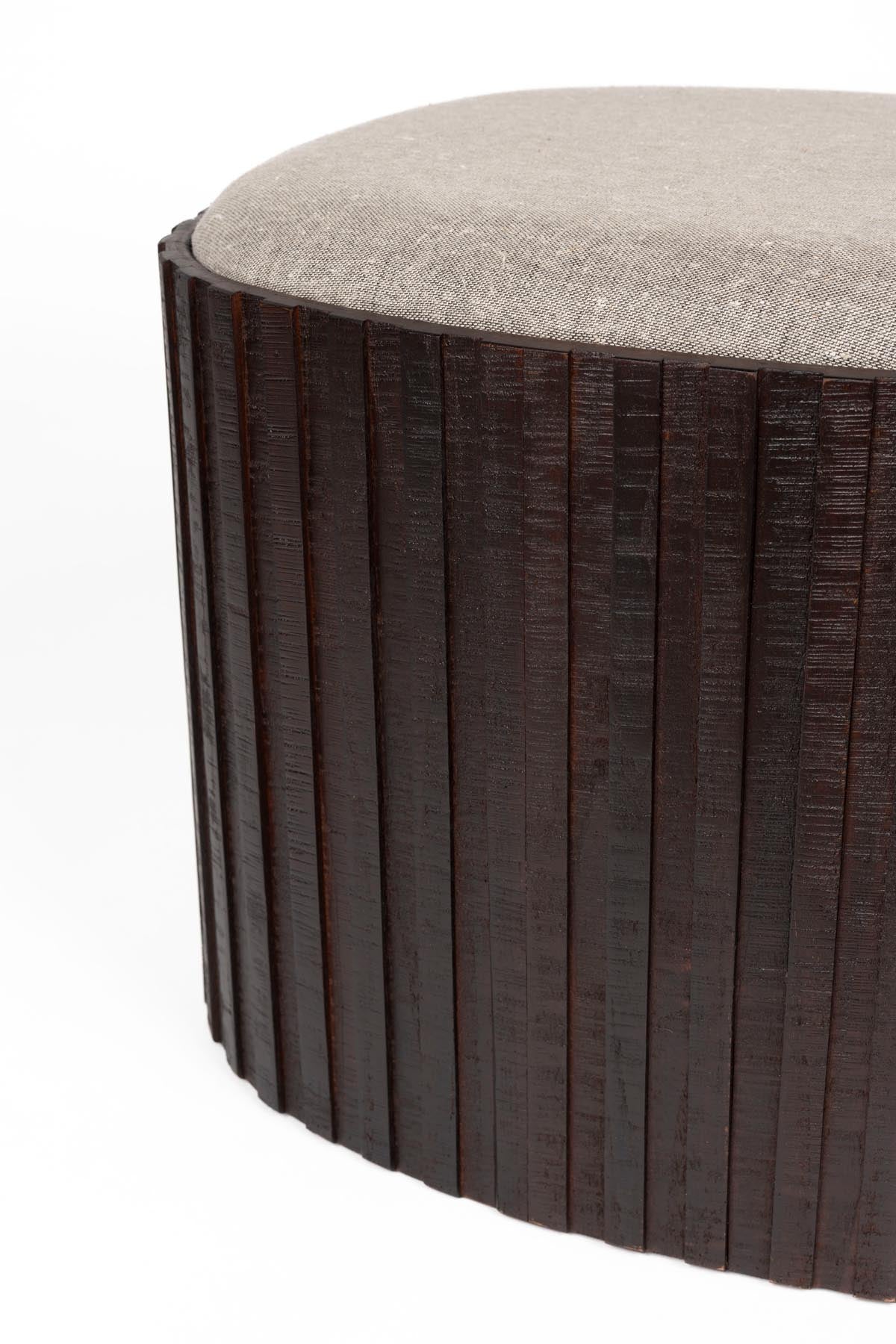 Sitzpouf mit Stauraum Bay Low in Braun präsentiert im Onlineshop von KAQTU Design AG. Pouf ist von Dutchbone