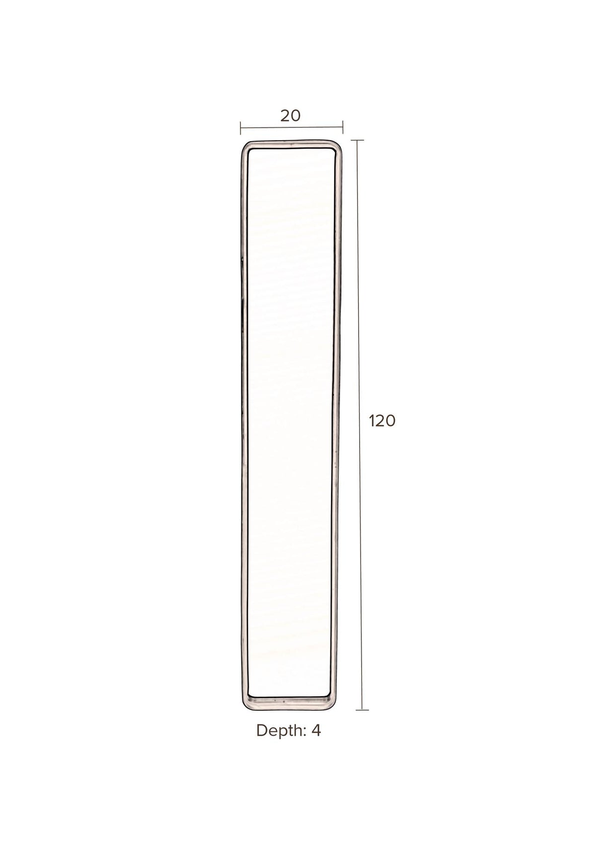 Spiegel Beam in Schwarz präsentiert im Onlineshop von KAQTU Design AG. Wandspiegel ist von Dutchbone