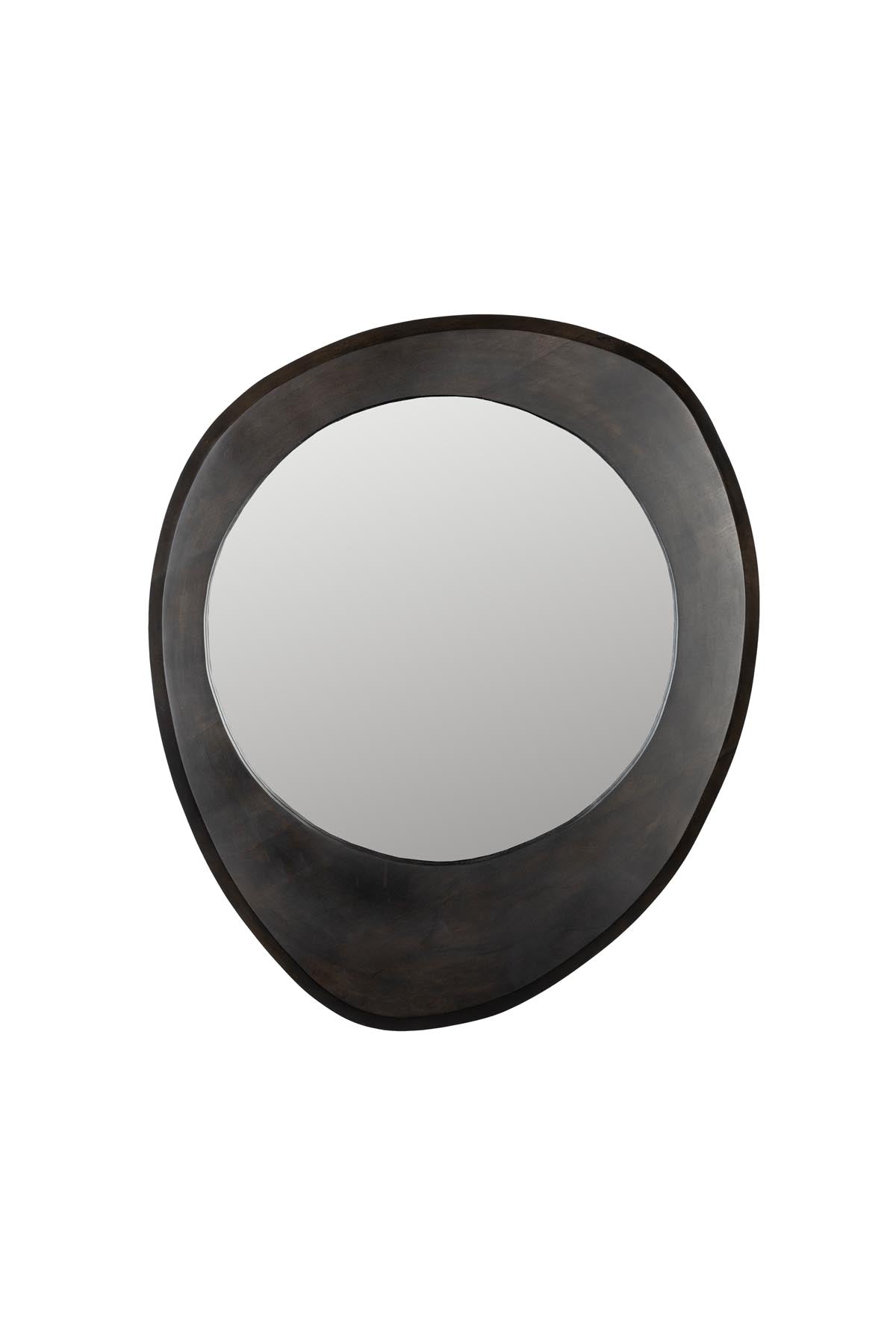 Spiegel Aren Wood in Schwarz präsentiert im Onlineshop von KAQTU Design AG. Wandspiegel ist von Dutchbone