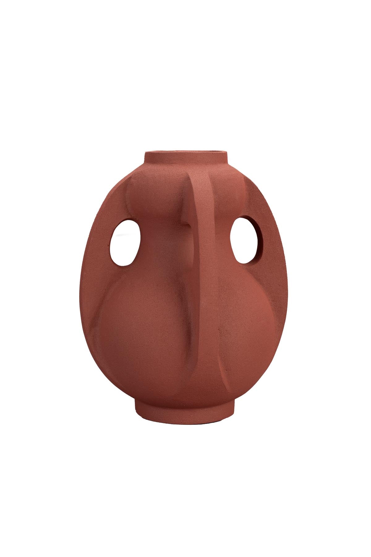 Vase Thiago M Terra in Rot präsentiert im Onlineshop von KAQTU Design AG. Vase ist von Dutchbone