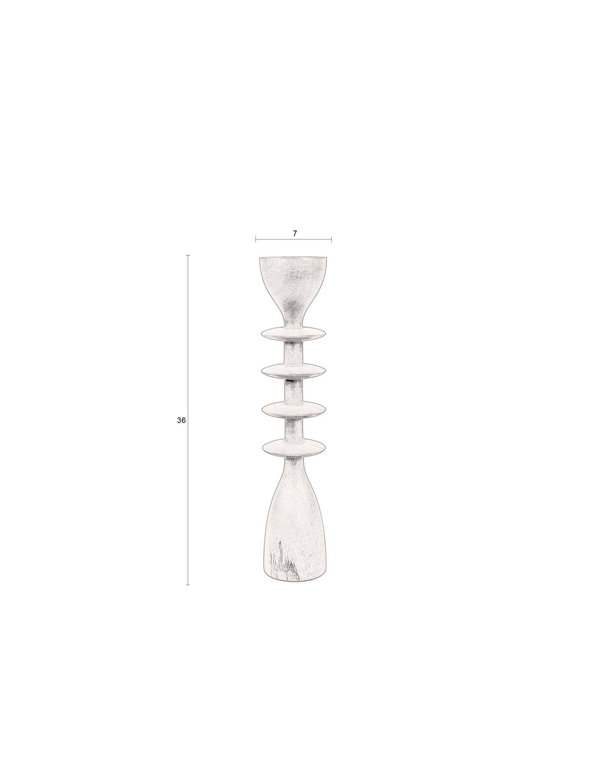 Kerzenhalter Pernilla in Braun präsentiert im Onlineshop von KAQTU Design AG. Kerzenständer ist von Dutchbone