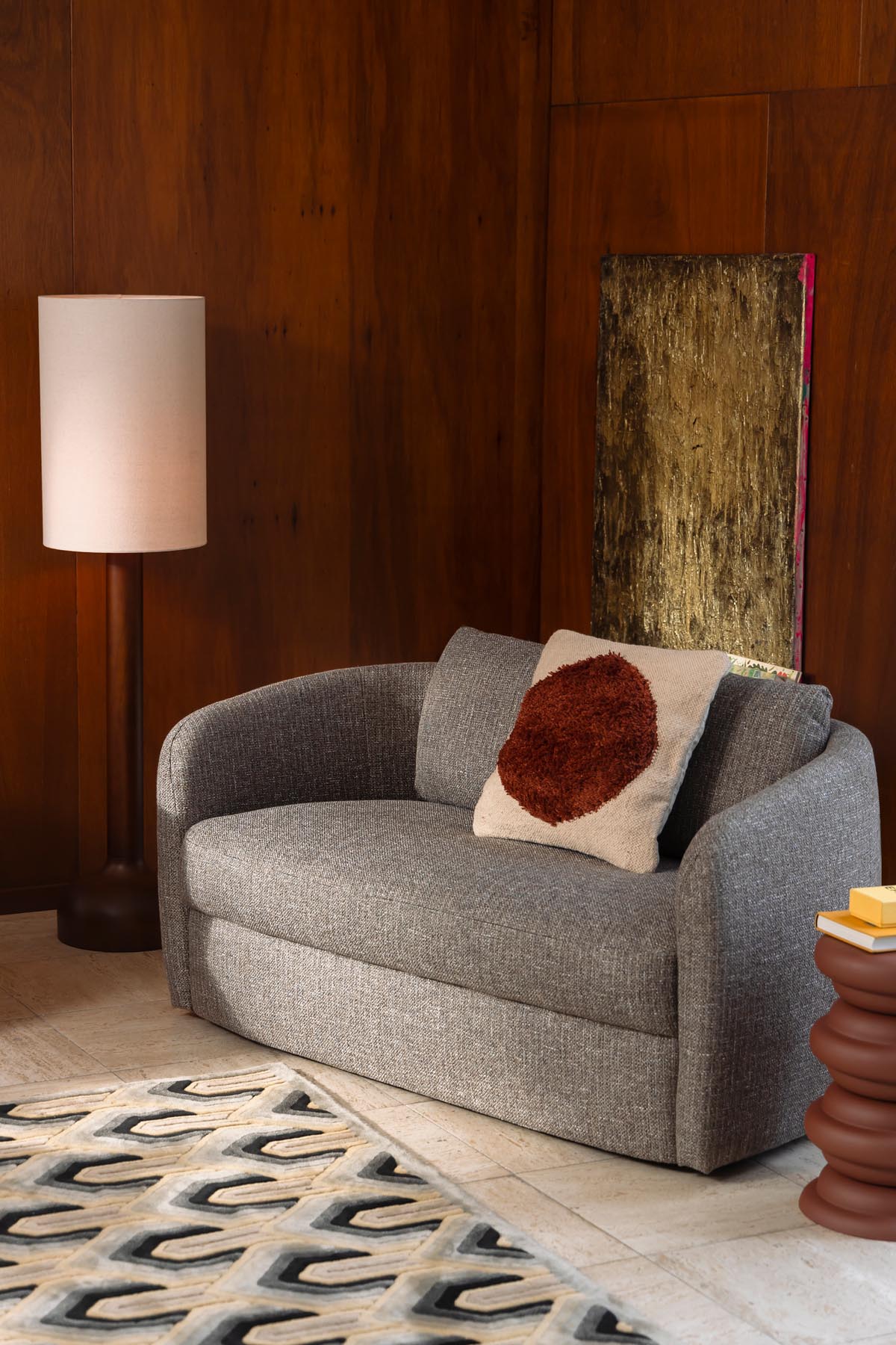 Kissen Haydon Ball 45x45 in Beige präsentiert im Onlineshop von KAQTU Design AG. Deko Kissen ist von Dutchbone
