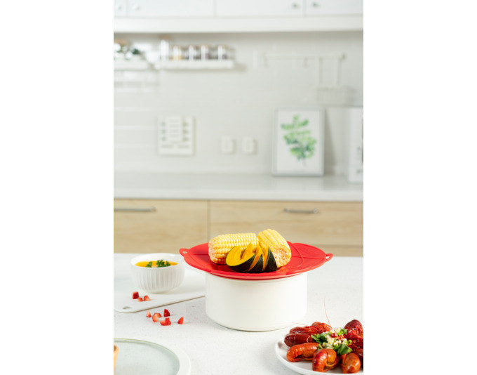 Kochblume ø 29 cm rot in Rot präsentiert im Onlineshop von KAQTU Design AG. Pfannendeckel ist von KOCHBLUME