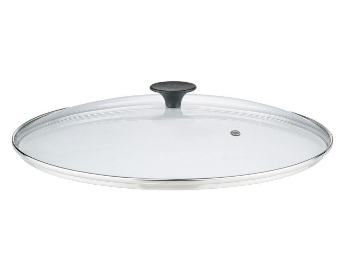 SPRING Wok Gusseisen mit Glasdeckel ø 35 cm in Schwarz präsentiert im Onlineshop von KAQTU Design AG. Wok Pfanne ist von SPRING