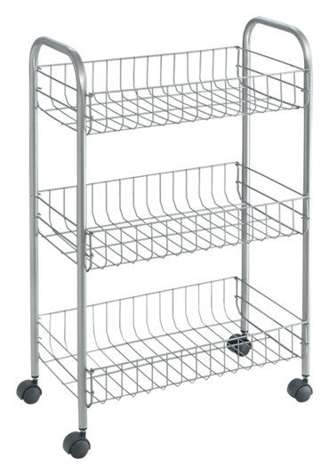 METALTEX Allzweckwagen Lugano schilber in Silbergrau, Grau präsentiert im Onlineshop von KAQTU Design AG. Servierwagen ist von METALTEX