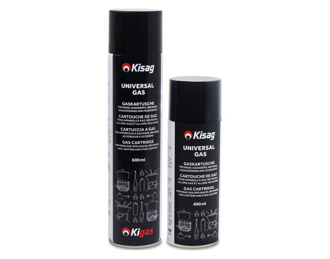 KISAG Gas Nachfülldose 400 ml in Weiss, Schwarz präsentiert im Onlineshop von KAQTU Design AG. Grillzubehör ist von KISAG