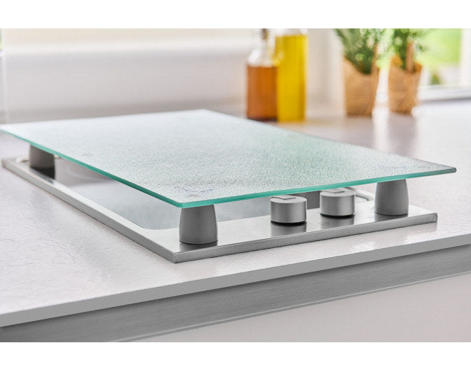 ZELLER Herdabdeckplatte Glas 2 Stück transparent 30x52 cm in Transparent präsentiert im Onlineshop von KAQTU Design AG. Küchenhelfer ist von ZELLER PRESENT