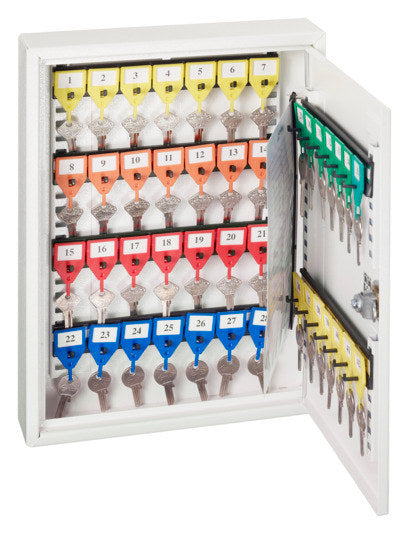 Schlüsselschrank KR-21 42 Haken in Lichtgrau, Grau, RAL 7035 präsentiert im Onlineshop von KAQTU Design AG. Schlüsselkasten ist von RIEFFEL