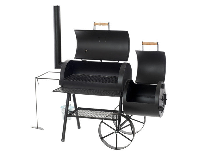 JOE'S BARBEQUE SMOKER Smoker Wild West 16" in Schwarz präsentiert im Onlineshop von KAQTU Design AG. Smoker ist von JOE´S BARBEQUE SMOKER