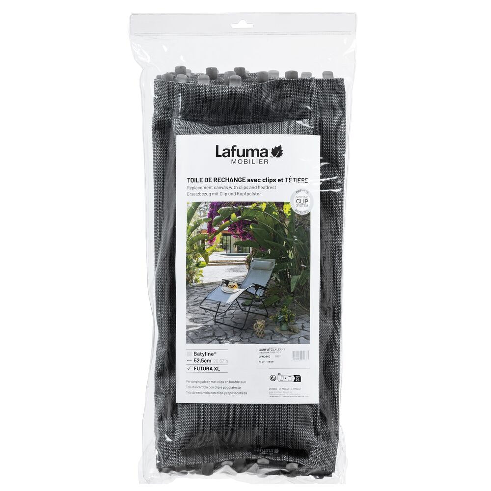 LAFUMA Garnitur Futura Clip XL obsidian in Obsidian, Grau präsentiert im Onlineshop von KAQTU Design AG. Outdoor Zubehör ist von LAFUMA