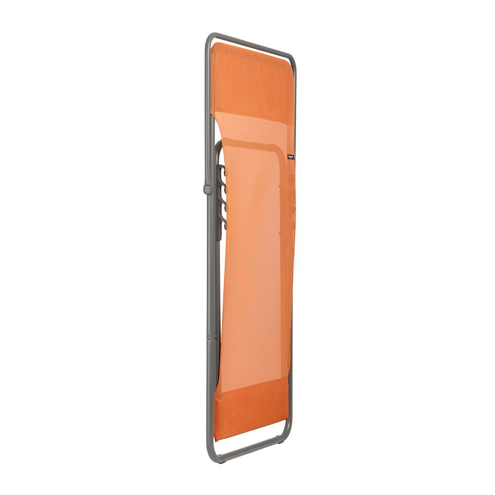 LAFUMA Sessel Maxi Transat clémentine, Gestell Titane in Clémentine, Orange präsentiert im Onlineshop von KAQTU Design AG. Liegestuhl ist von LAFUMA