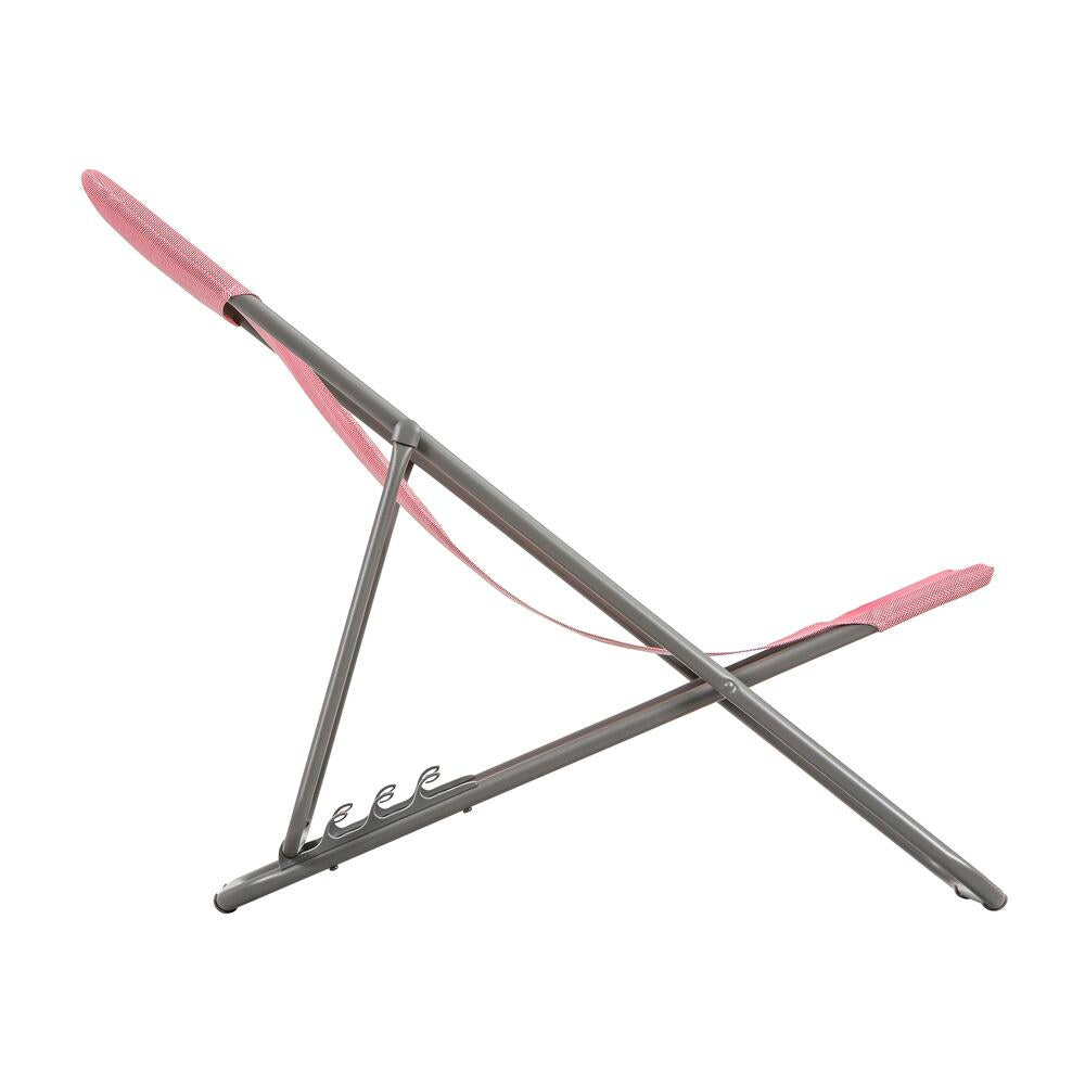 LAFUMA Sessel Maxi Transat cerisier, Gestell titane in Cerisier, Rot präsentiert im Onlineshop von KAQTU Design AG. Liegestuhl ist von LAFUMA