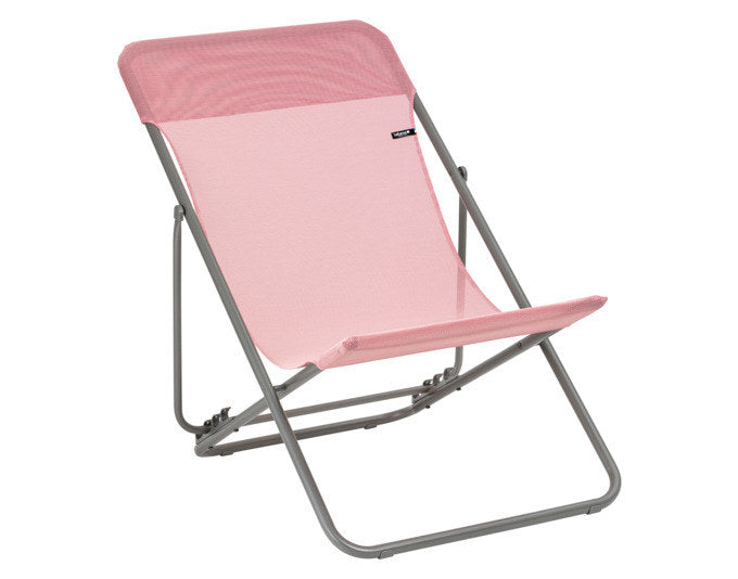 LAFUMA Sessel Maxi Transat cerisier, Gestell titane in Cerisier, Rot präsentiert im Onlineshop von KAQTU Design AG. Liegestuhl ist von LAFUMA