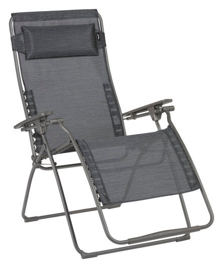 LAFUMA Relaxsessel Futura Clip XL obsidian titane II in Obsidian, Grau, Titane präsentiert im Onlineshop von KAQTU Design AG. Liegestuhl ist von LAFUMA