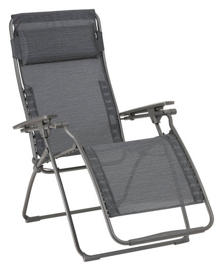 LAFUMA Relaxsessel Futura Clip obsidian titane II in Obsidian, Grau, Titane präsentiert im Onlineshop von KAQTU Design AG. Liegestuhl ist von LAFUMA