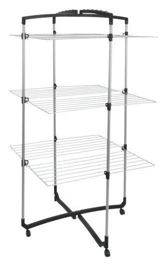 METALTEX Wäschetrockner Turm Faro 3 Etagen in Weiss, Anthrazit, Grau präsentiert im Onlineshop von KAQTU Design AG. Wäscheständer ist von METALTEX
