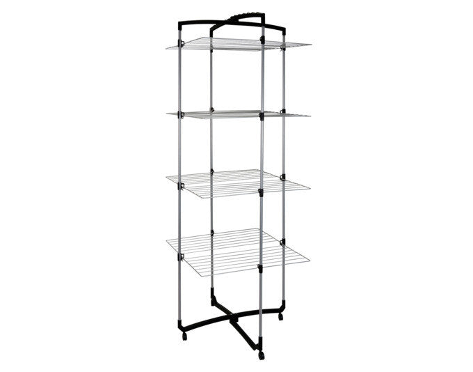 METALTEX Wäschetrockner Turm Faro 4 Etagen in Weiss, Anthrazit, Grau präsentiert im Onlineshop von KAQTU Design AG. Wäscheständer ist von METALTEX
