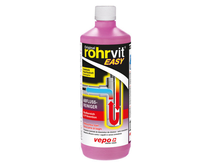 VEPO Abflussreiniger Easy rohrvit 1000 ml in präsentiert im Onlineshop von KAQTU Design AG. Reinigungsmittel ist von VEPO