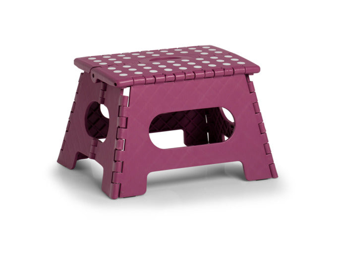 ZELLER Klapphocker Kunststoff beere 35x28x22 cm in präsentiert im Onlineshop von KAQTU Design AG. Hocker ist von ZELLER PRESENT