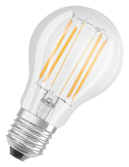 OSRAM LED-Lampe Retrofit Superstar Classic A E27 9.0W 1055lm dimmable clear Warm White in Klar, Transparent präsentiert im Onlineshop von KAQTU Design AG. Leuchtmittel ist von OSRAM