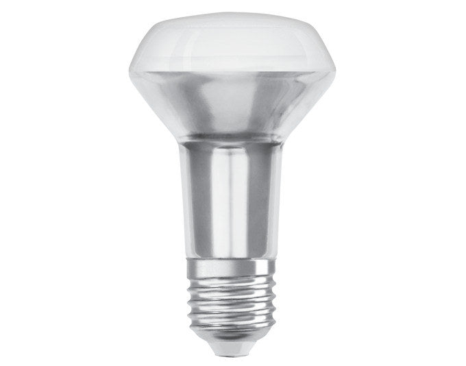 OSRAM LED-Lampe Superstar R63 E27 5.9W 345lm Warm White in Matt, Satiniert präsentiert im Onlineshop von KAQTU Design AG. Leuchtmittel ist von OSRAM