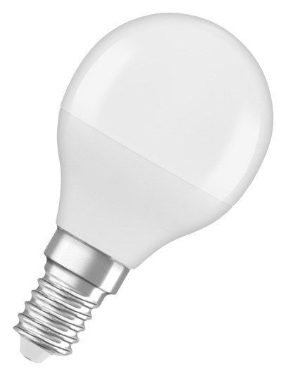 OSRAM LED-Lampe Star Classic P E14 5.5W 470lm frosted Warm White in Matt, Satiniert präsentiert im Onlineshop von KAQTU Design AG. Leuchtmittel ist von OSRAM